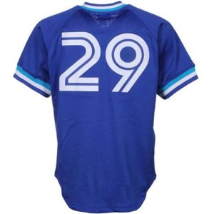 Men’s Toronto Blue Jays Joe Carter Mitchell & Ness Royal 1993 Authentic Cooperstown Collection Mesh Batting Practice Jersey