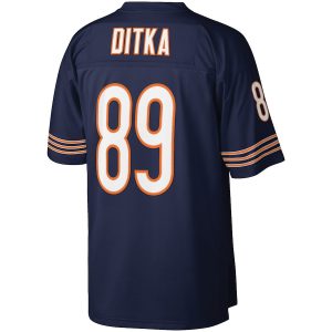 Men’s Chicago Bears Mike Ditka Mitchell & Ness Navy Retired Player Legacy Replica Jersey