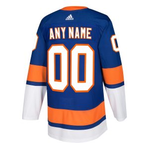 Men’s New York Islanders adidas Royal Authentic Custom Jersey