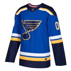 Men’s St. Louis Blues adidas Blue Authentic Custom Jersey