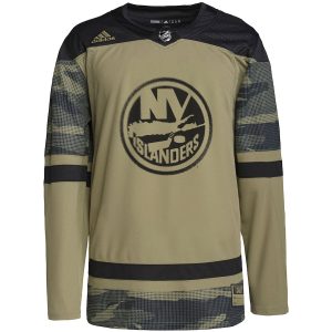 Men’s New York Islanders adidas Camo Military Appreciation Team Authentic Custom Practice Jersey