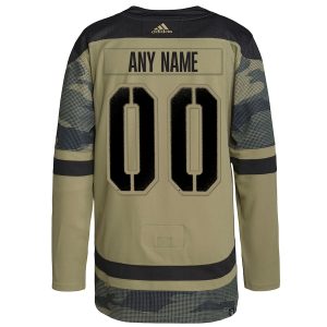 Men’s New York Islanders adidas Camo Military Appreciation Team Authentic Custom Practice Jersey