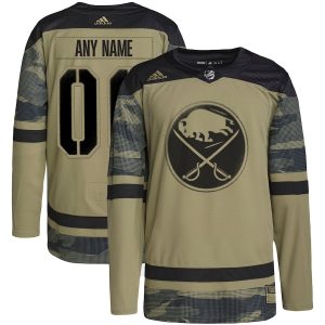 Men’s Buffalo Sabres adidas Camo Military Appreciation Team Authentic Custom Practice Jersey