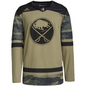 Men’s Buffalo Sabres adidas Camo Military Appreciation Team Authentic Custom Practice Jersey