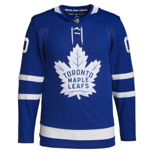 Men’s Toronto Maple Leafs adidas Royal Home Primegreen Authentic Custom Jersey