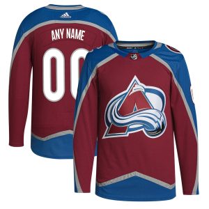 Men’s Colorado Avalanche adidas Burgundy Home Primegreen Authentic Custom Jersey