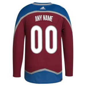 Men’s Colorado Avalanche adidas Burgundy Home Primegreen Authentic Custom Jersey