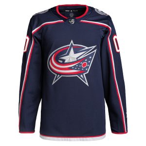 Men’s Columbus Blue Jackets adidas Navy Home Primegreen Authentic Custom Jersey