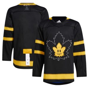 Men’s adidas Black Authentic Toronto Maple Leafs x drew house Alternate Custom Jersey