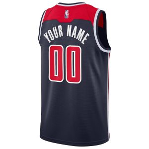 Men’s Washington Wizards Nike Navy 2019/20 Custom Swingman Jersey – Statement Edition