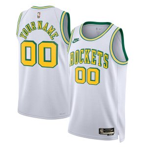 Unisex Houston Rockets Nike White 2022/23 Custom Swingman Jersey – Classic Edition