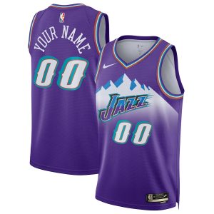 Unisex Utah Jazz Nike Purple 2022/23 Custom Swingman Jersey – Classic Edition