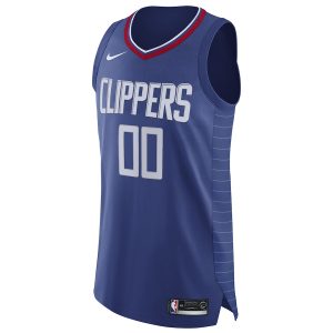 Men’s LA Clippers Nike Blue 2020/21 Authentic Custom Jersey – Icon Edition