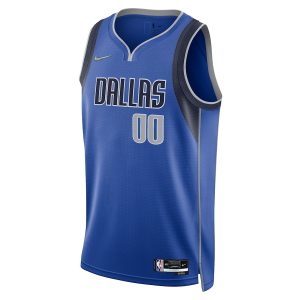 Men’s Dallas Mavericks Nike Blue 2021/22 Diamond Swingman Custom Jersey – Icon Edition