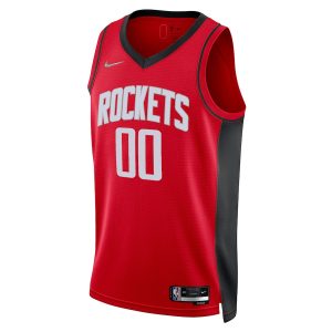 Men’s Houston Rockets Nike Red 2021/22 Diamond Swingman Custom Jersey – Icon Edition