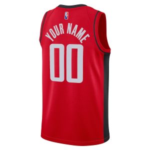 Men’s Houston Rockets Nike Red 2021/22 Diamond Swingman Custom Jersey – Icon Edition