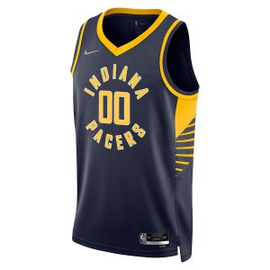 Men’s Indiana Pacers Nike Navy 2021/22 Diamond Swingman Custom Jersey – Icon Edition