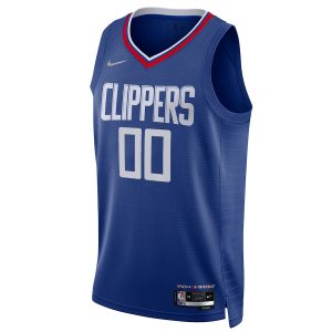 Men’s LA Clippers Nike Royal 2021/22 Diamond Swingman Custom Jersey – Icon Edition