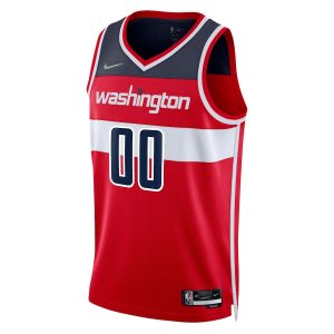 Men’s Washington Wizards Nike Red 2021/22 Diamond Swingman Custom Jersey – Icon Edition