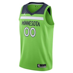 Men’s Minnesota Timberwolves Jordan Brand Green Swingman Custom Jersey – Statement Edition