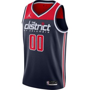 Men’s Washington Wizards Jordan Brand Navy Swingman Custom Jersey – Statement Edition