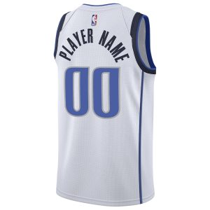 Men’s Dallas Mavericks Nike White 2020/21 Swingman Custom Jersey – Association Edition