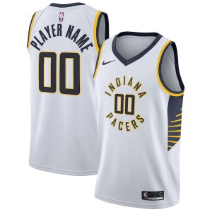 Men’s Indiana Pacers Nike White 2020/21 Swingman Custom Jersey – Association Edition