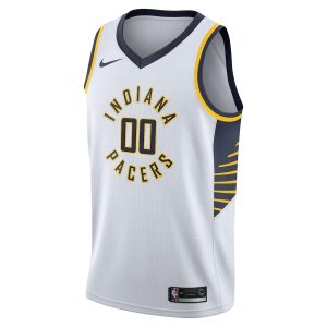 Men’s Indiana Pacers Nike White 2020/21 Swingman Custom Jersey – Association Edition