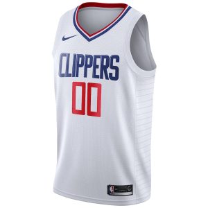 Men’s LA Clippers Nike White 2020/21 Swingman Custom Jersey – Association Edition