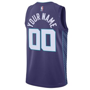 Unisex Charlotte Hornets Jordan Brand Teal 2022/23 Swingman Custom Jersey – Statement Edition