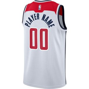 Men’s Washington Wizards Nike White 2020/21 Swingman Custom Jersey – Association Edition