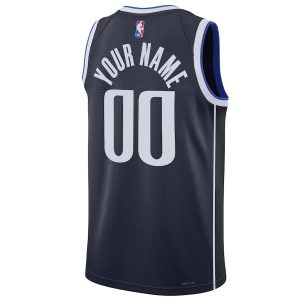 Unisex Dallas Mavericks Jordan Brand Navy 2022/23 Swingman Custom Jersey – Statement Edition