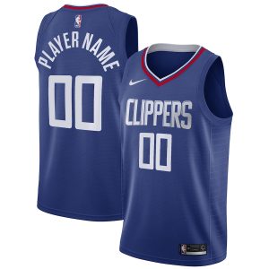 Men’s LA Clippers Nike Royal 2020/21 Swingman Custom Jersey – Icon Edition