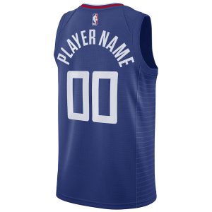 Men’s LA Clippers Nike Royal 2020/21 Swingman Custom Jersey – Icon Edition