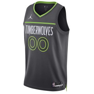 Unisex Minnesota Timberwolves Jordan Brand Black 2022/23 Swingman Custom Jersey – Statement Edition