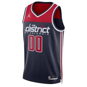 Unisex Washington Wizards Jordan Brand Navy 2022/23 Swingman Custom Jersey – Statement Edition