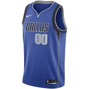 Men’s Dallas Mavericks Nike Blue Swingman Custom Jersey – Icon Edition