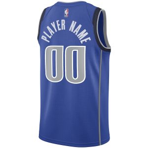 Men’s Dallas Mavericks Nike Blue Swingman Custom Jersey – Icon Edition