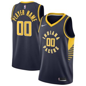 Men’s Indiana Pacers Nike Navy Swingman Custom Jersey – Icon Edition