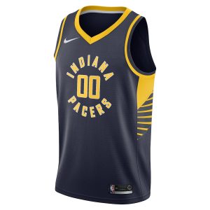 Men’s Indiana Pacers Nike Navy Swingman Custom Jersey – Icon Edition