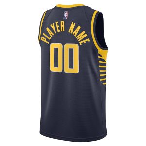 Men’s Indiana Pacers Nike Navy Swingman Custom Jersey – Icon Edition