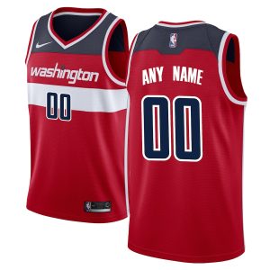 Men’s Washington Wizards Nike Red Swingman Custom Jersey – Icon Edition