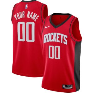 Men’s Houston Rockets Nike Red Custom Swingman Jersey – Icon Edition