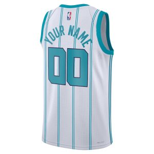 Unisex Charlotte Hornets Jordan Brand White Swingman Custom Jersey – Association Edition