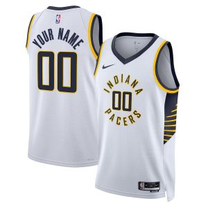 Unisex Indiana Pacers Nike White Swingman Custom Jersey – Association Edition