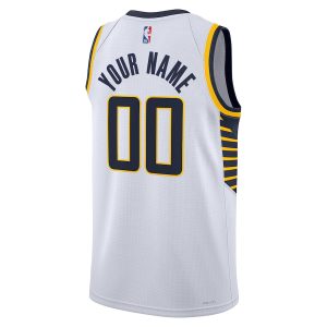 Unisex Indiana Pacers Nike White Swingman Custom Jersey – Association Edition