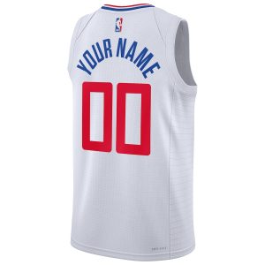 Unisex LA Clippers Nike White Swingman Custom Jersey – Association Edition