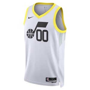 Unisex Utah Jazz Nike White Swingman Custom Jersey – Association Edition