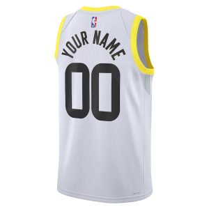 Unisex Utah Jazz Nike White Swingman Custom Jersey – Association Edition