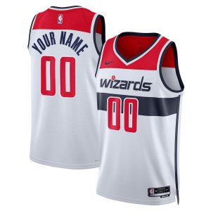 Unisex Washington Wizards Nike White Swingman Custom Jersey – Association Edition